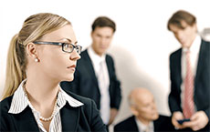 женщина в мужском коллективе